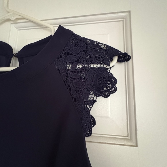 Speechless Navy Blue Lace Dress - Picture 8 of 9